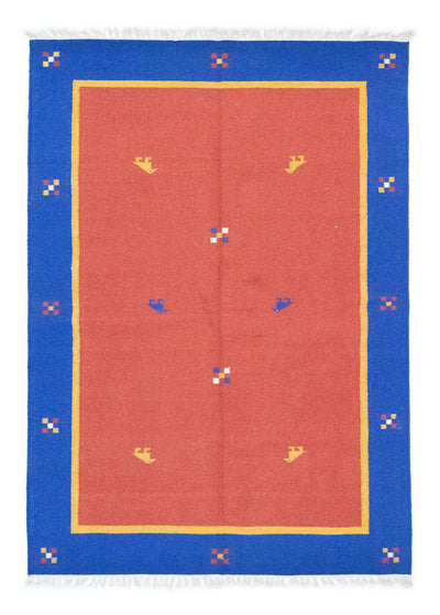 Moderne kilim Tæppe 140x200cm - Uldtæppe