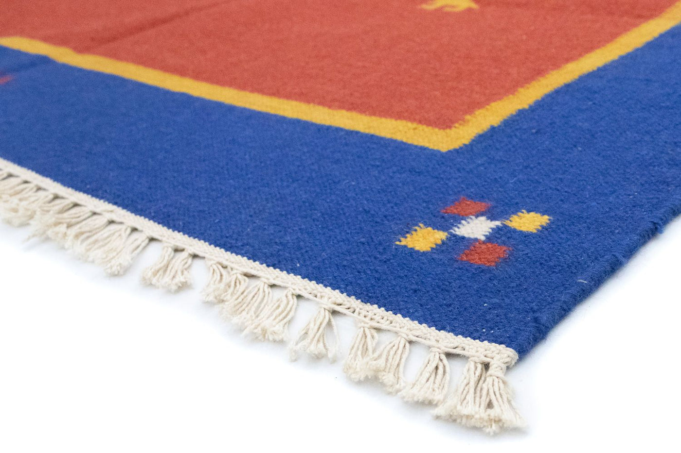 Moderne kilim Tæppe 200x140cm - Uldtæppe
