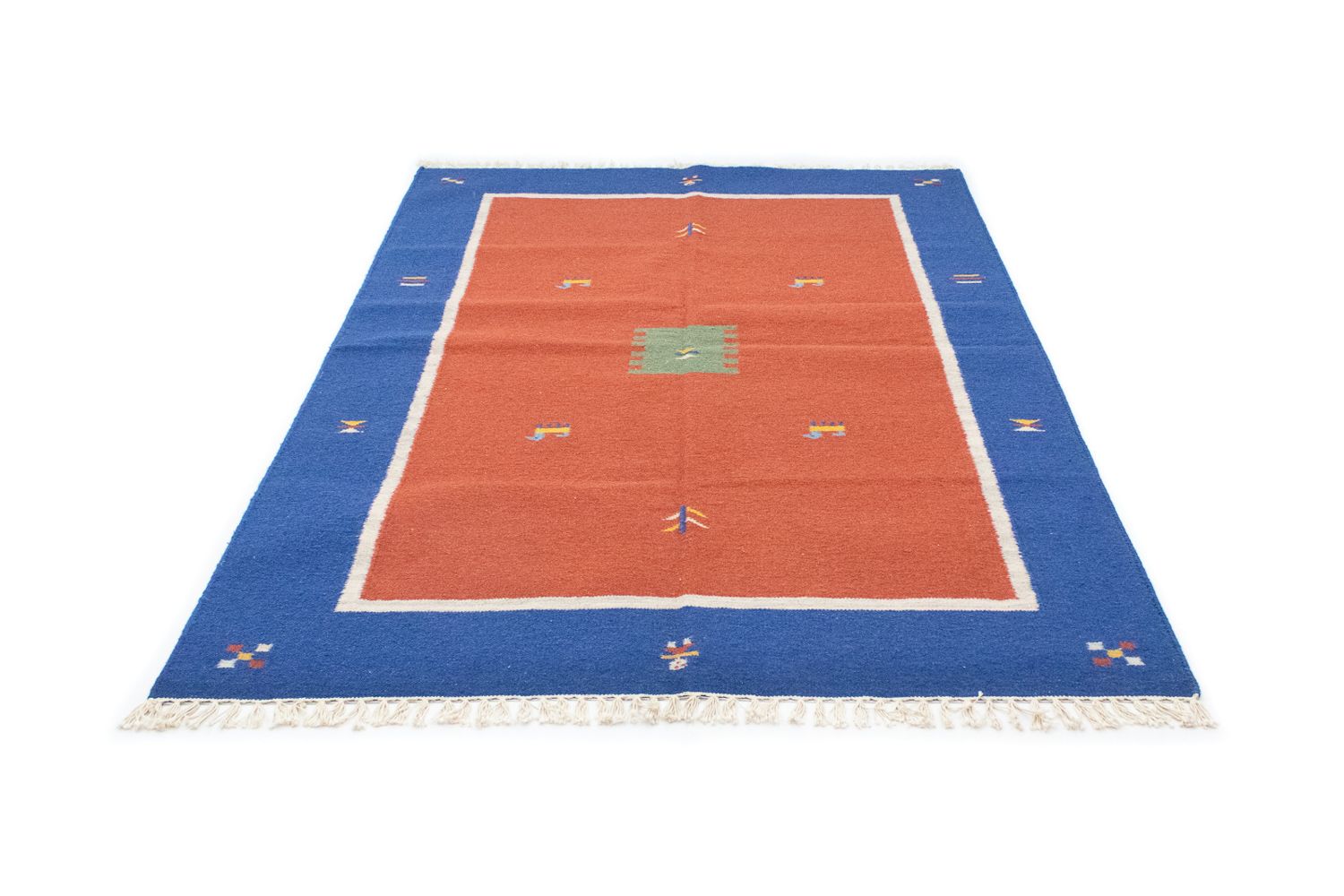 Kelim-tæppe - Trendy - 200 x 140 cm - orange