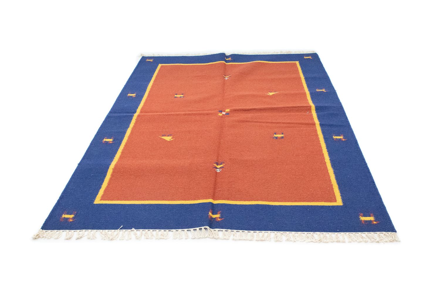 Kelim-tæppe - Trendy - 200 x 140 cm - orange