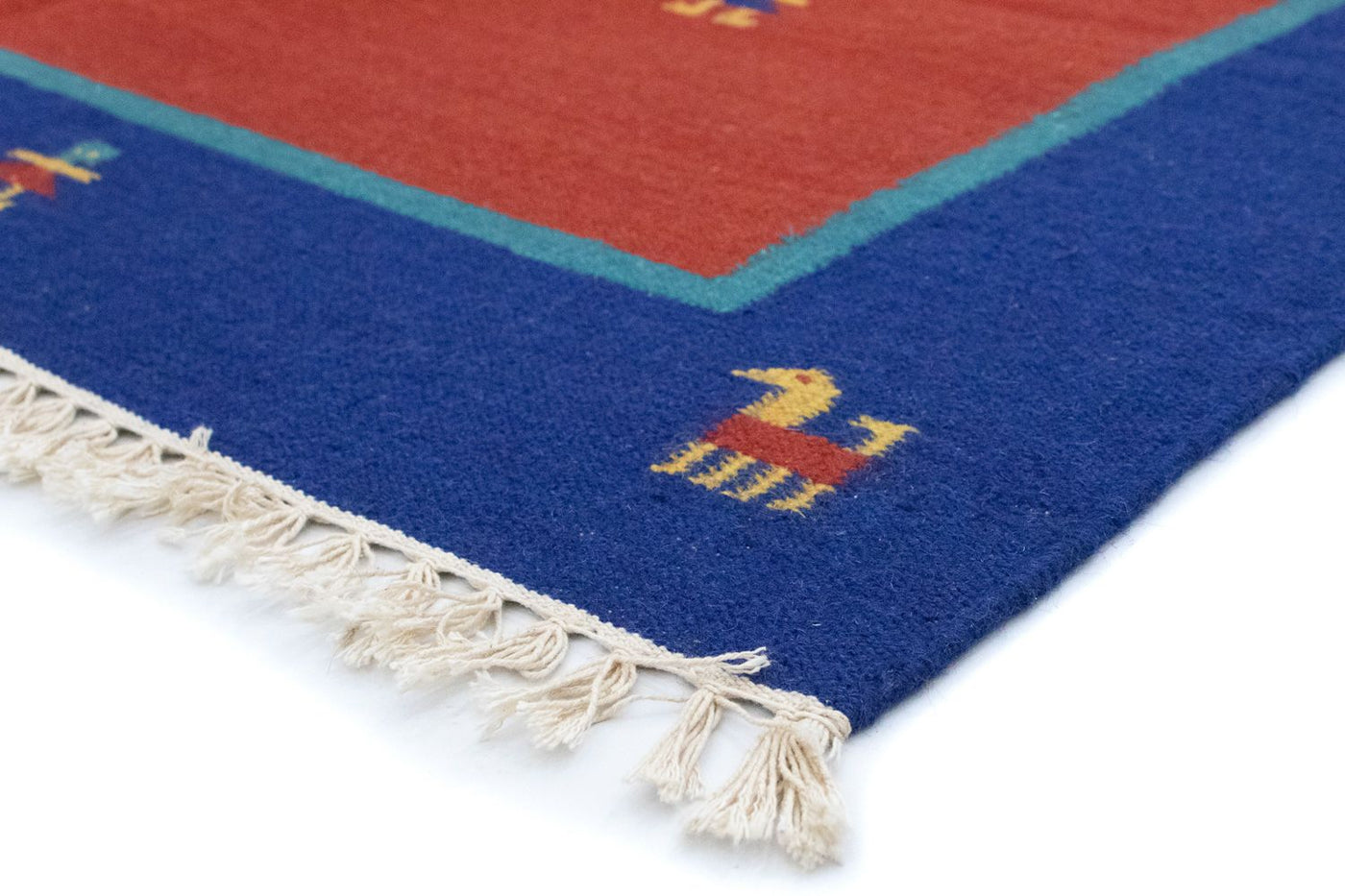 Moderne kilim Tæppe 200x140cm - Uldtæppe