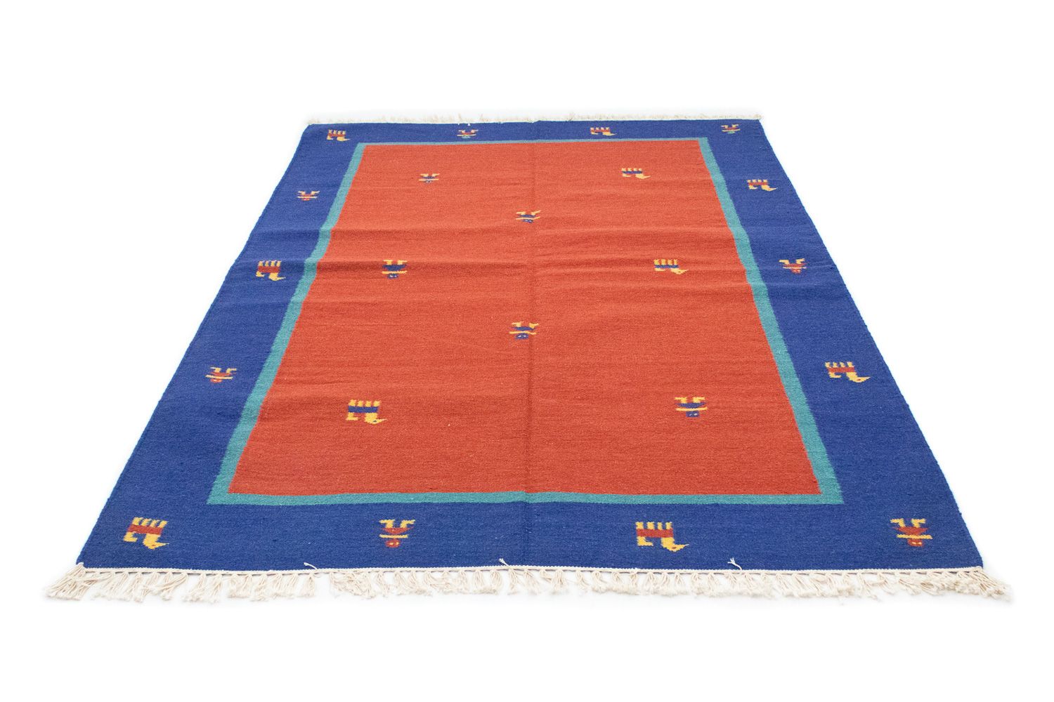 Kelim-tæppe - Trendy - 200 x 140 cm - orange