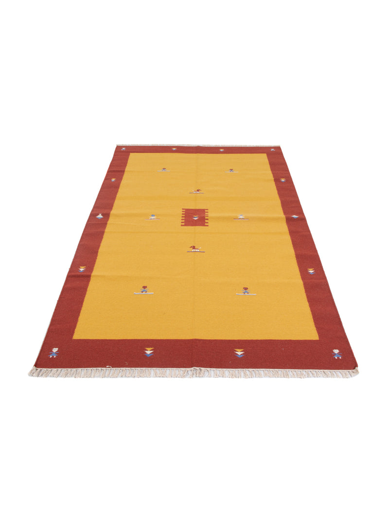 Moderne kilim Tæppe - Uldtæppe
