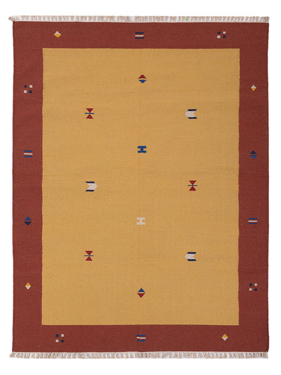 Moderne kilim Tæppe - Uldtæppe
