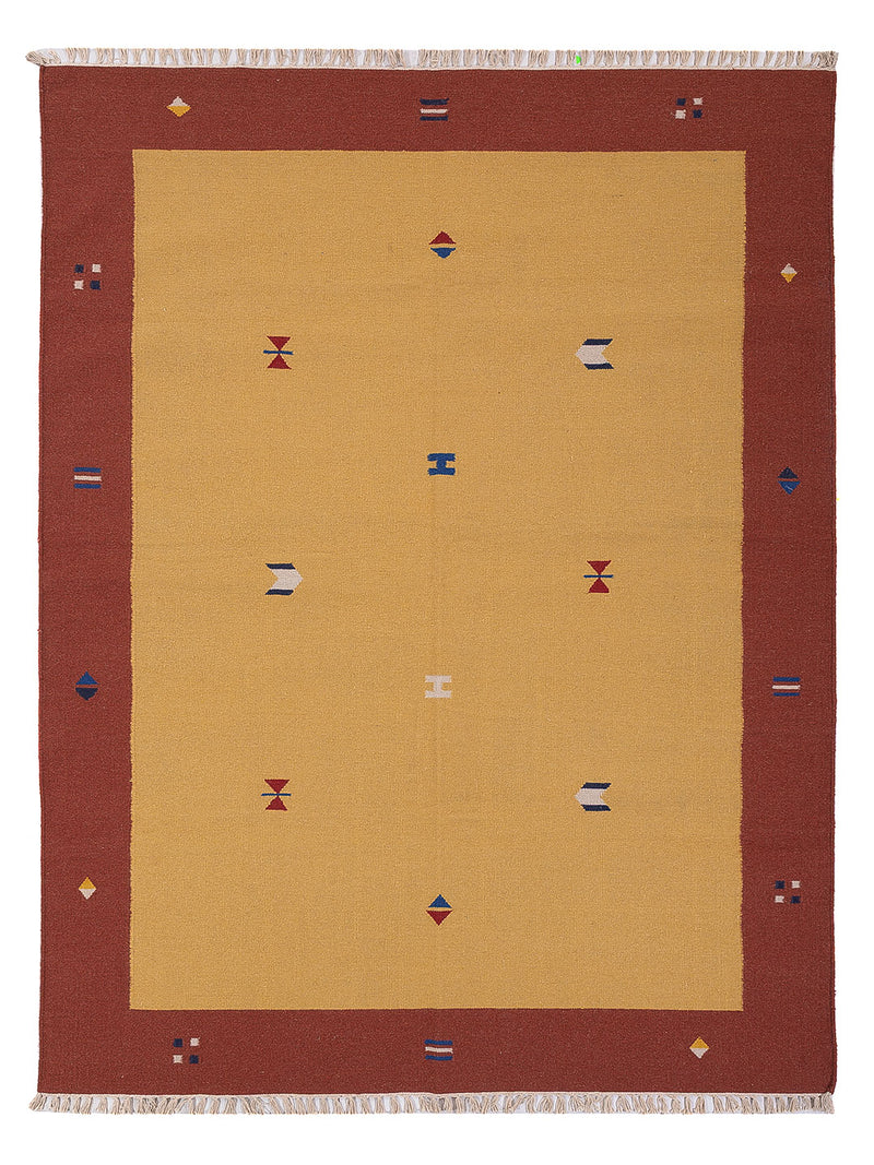 Moderne kilim Tæppe - Uldtæppe