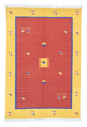 Kelim-tæppe - Trendy - 200 x 140 cm - orange