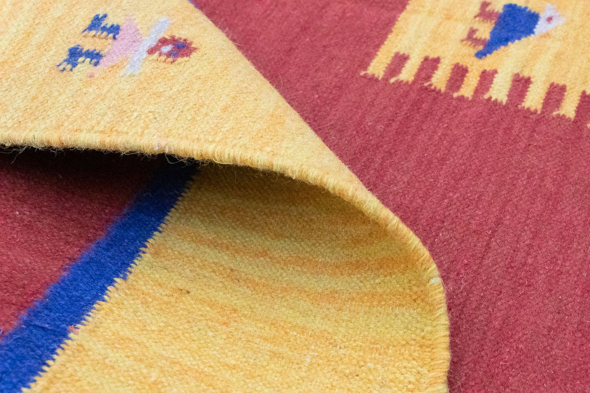 Kelim-tæppe - Trendy - 200 x 140 cm - orange