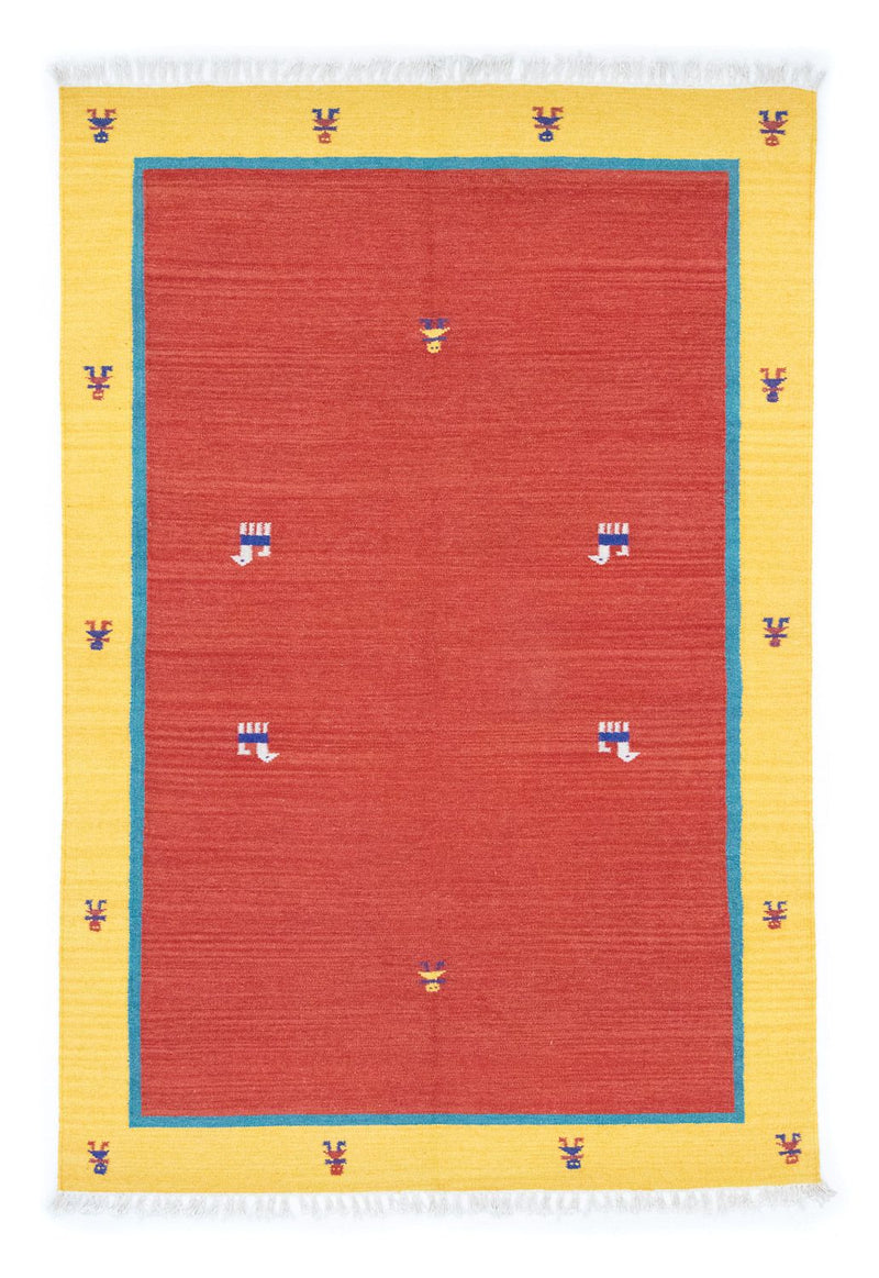 Kelim-tæppe - Trendy - 200 x 140 cm - rød