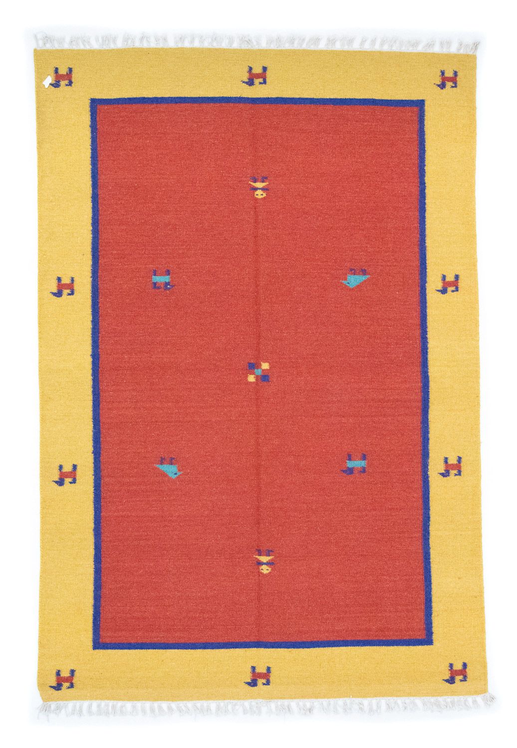 Kelim-tæppe - Trendy - 200 x 140 cm - orange