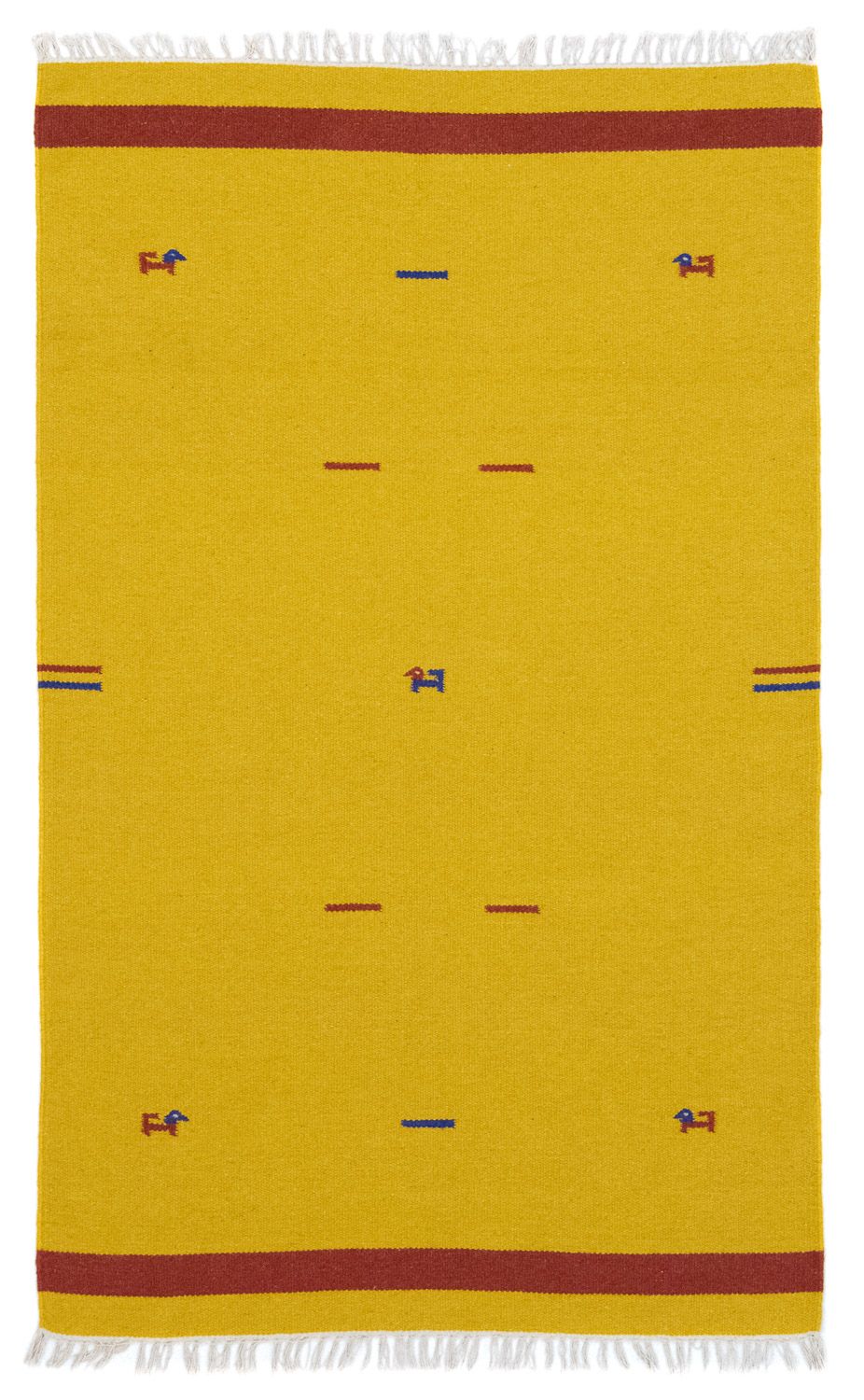 Kelim-tæppe - Trendy - 180 x 120 cm - gul