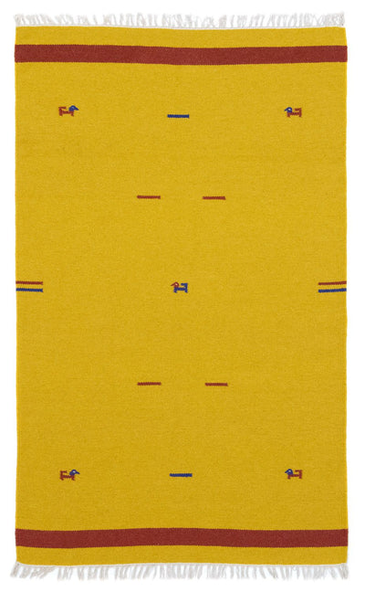Moderne kilim Tæppe 120x180cm - Uldtæppe