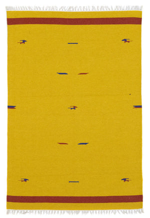 Kelim-tæppe - Trendy - 180 x 120 cm - gul