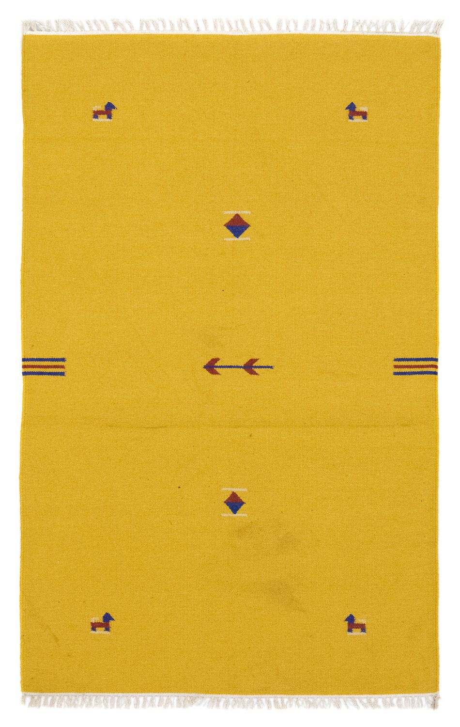 Kelim-tæppe - Trendy - 180 x 120 cm - gul