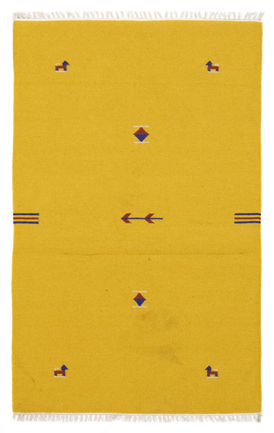 Moderne kilim Tæppe 120x180cm - Uldtæppe