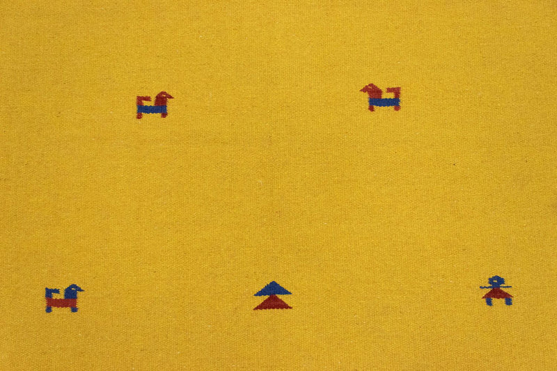 Kelim-tæppe - Trendy - 180 x 120 cm - gul