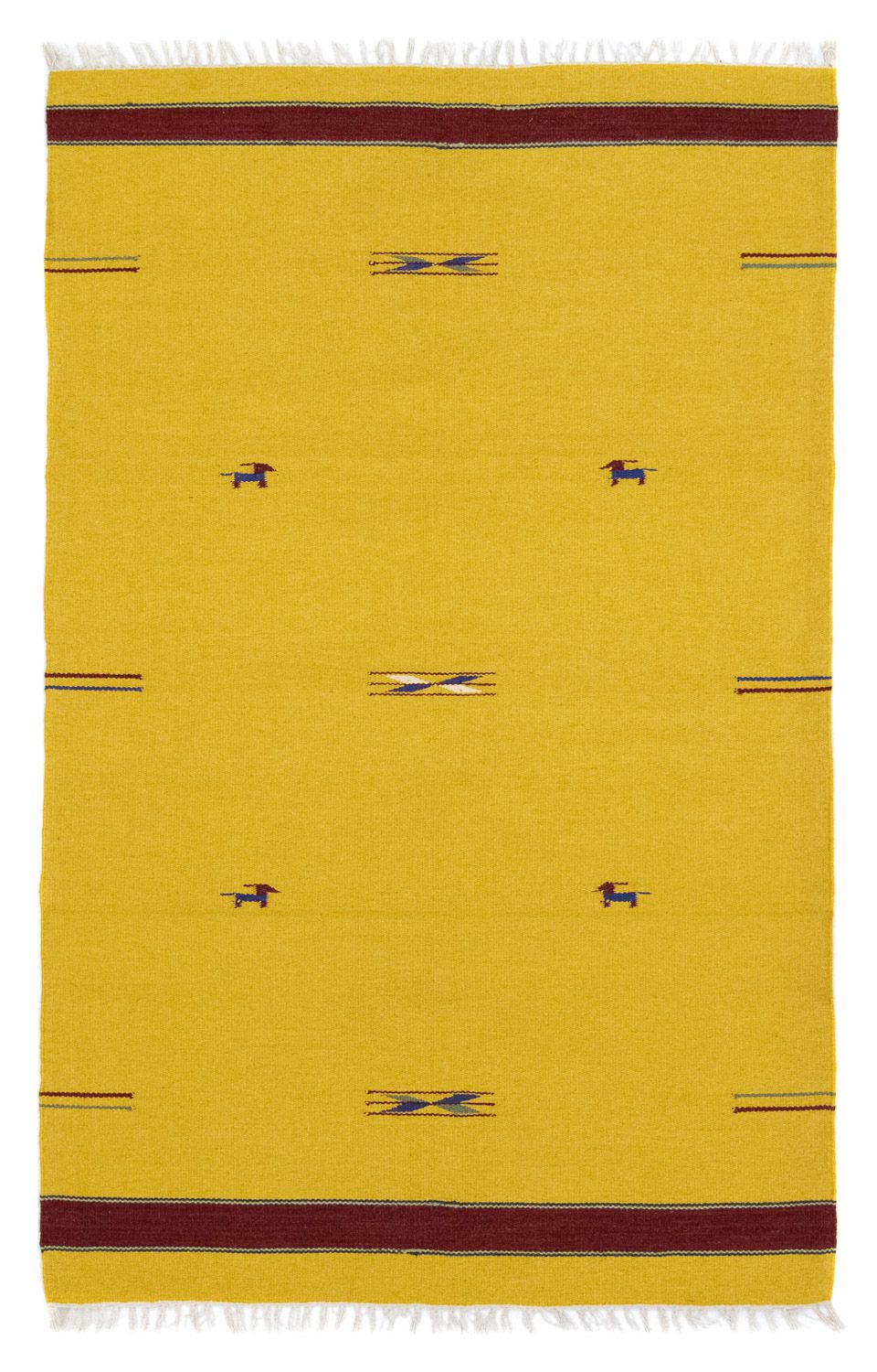 Kelim-tæppe - Trendy - 180 x 120 cm - gul