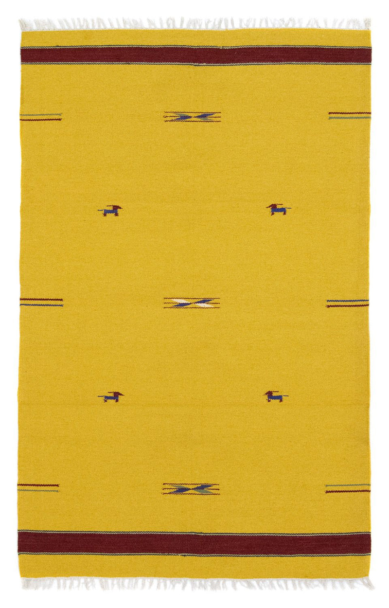 Kelim-tæppe - Trendy - 180 x 120 cm - gul