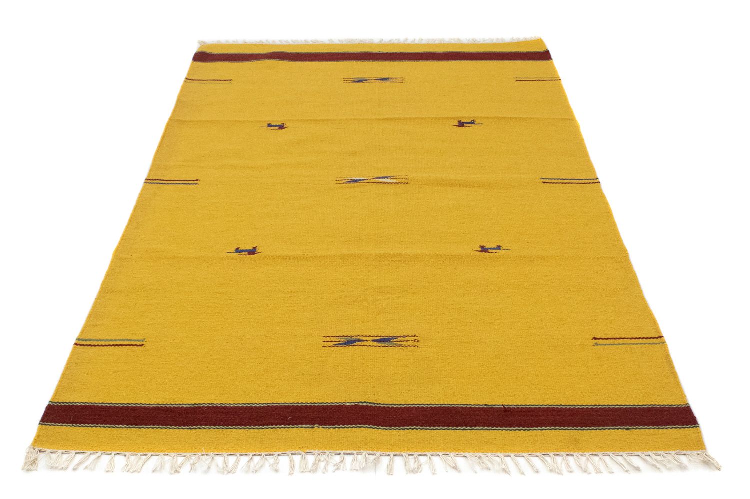 Kelim-tæppe - Trendy - 180 x 120 cm - gul