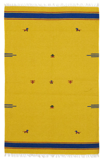 Moderne kilim Tæppe 120x180cm - Uldtæppe