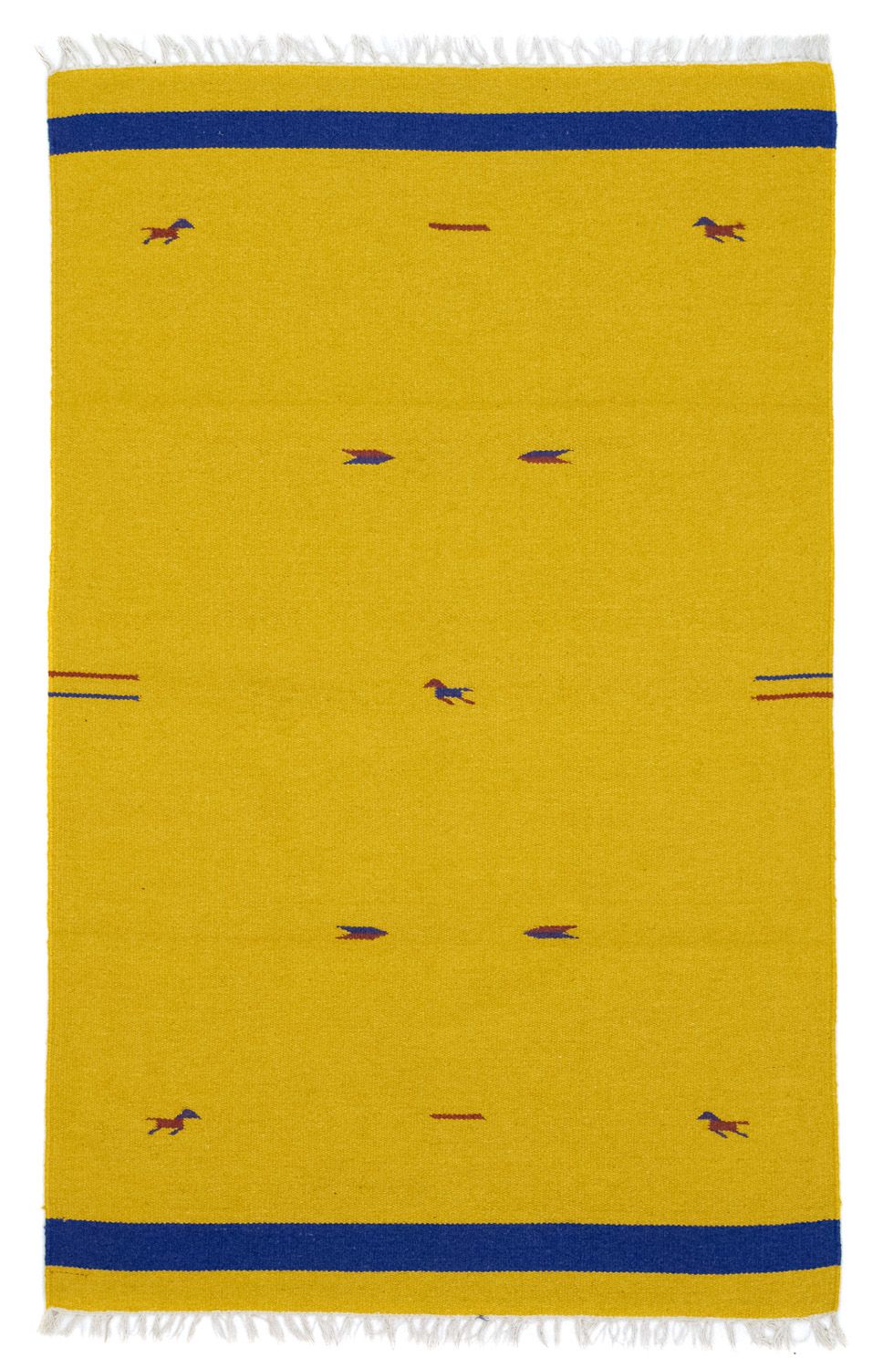 Kelim-tæppe - Trendy - 180 x 120 cm - gul