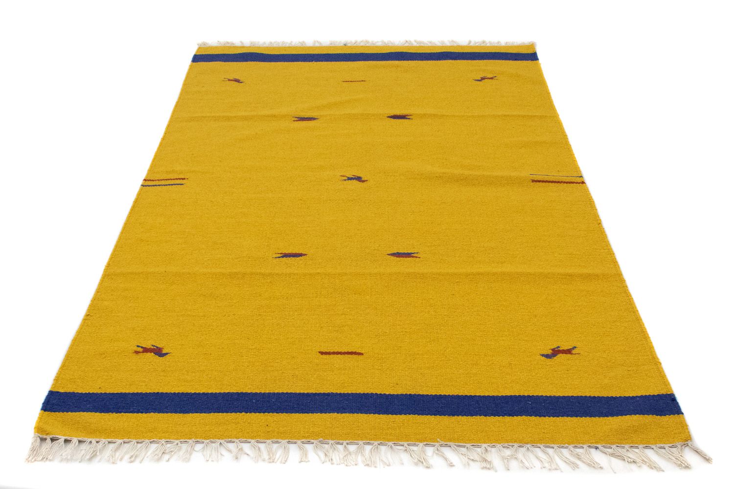 Kelim-tæppe - Trendy - 180 x 120 cm - gul