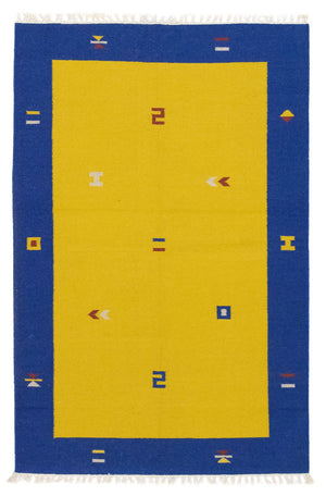 Kelim-tæppe - Trendy - 180 x 120 cm - gul