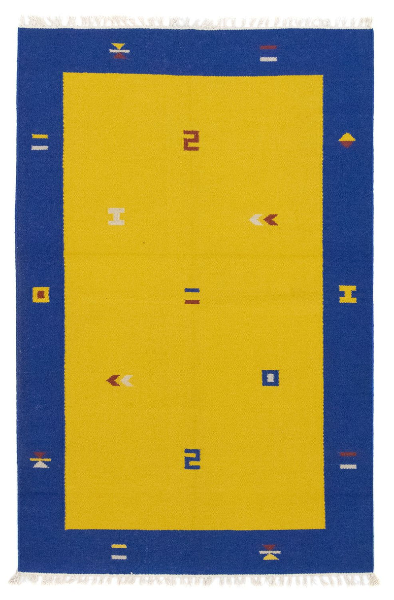 Kelim-tæppe - Trendy - 180 x 120 cm - gul