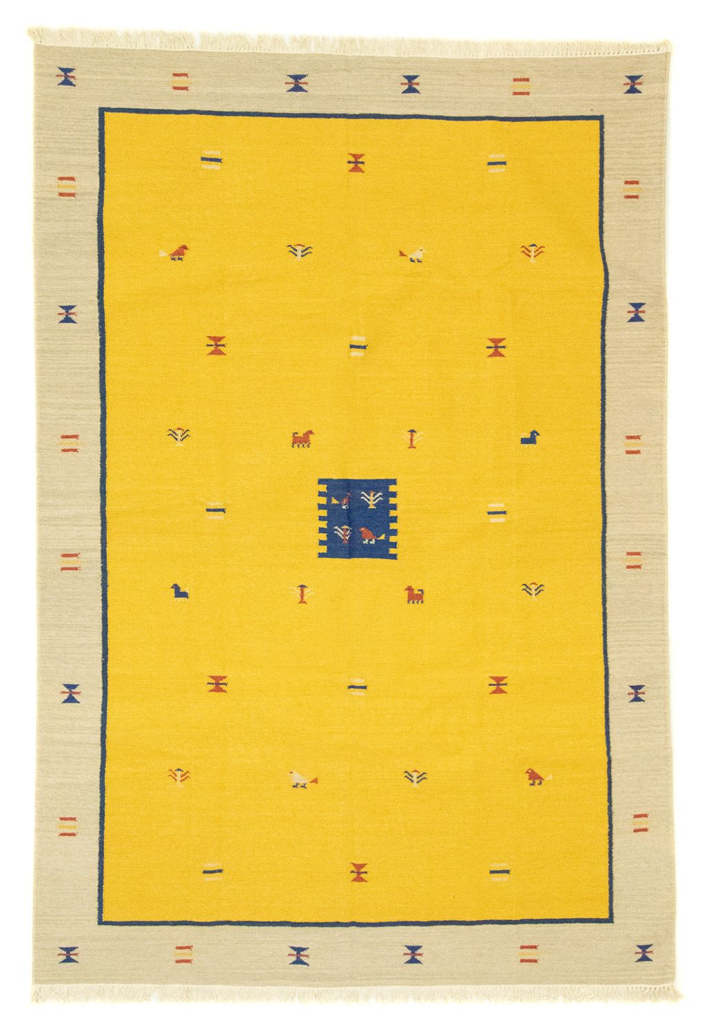 Kelim-tæppe - Trendy - 300 x 200 cm - gul