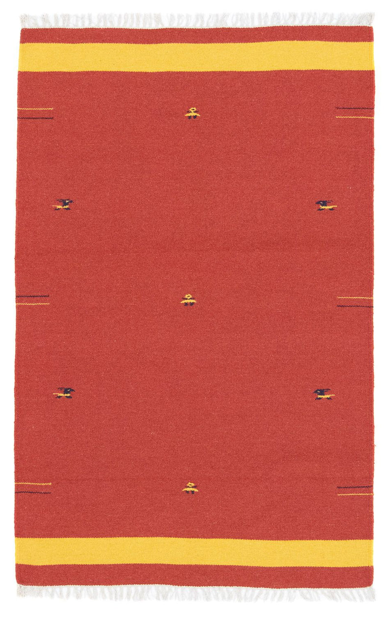 Kelim-tæppe - Trendy - 180 x 120 cm - rød
