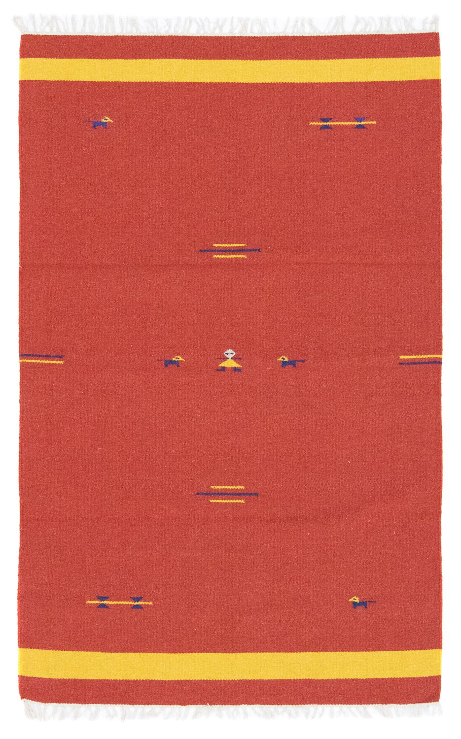 Kelim-tæppe - Trendy - 180 x 120 cm - rød