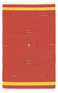 Kelim-tæppe - Trendy - 180 x 120 cm - rød