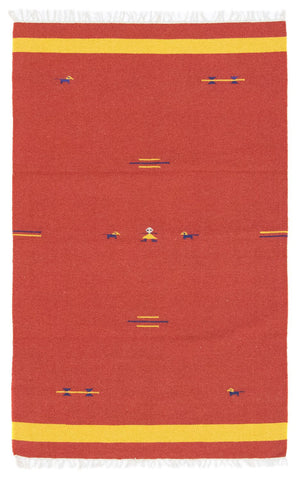 Kelim-tæppe - Trendy - 180 x 120 cm - rød
