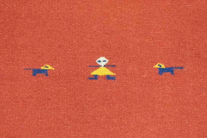 Kelim-tæppe - Trendy - 180 x 120 cm - rød