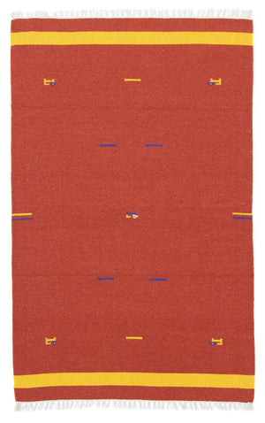 Kelim-tæppe - Trendy - 180 x 120 cm - rød