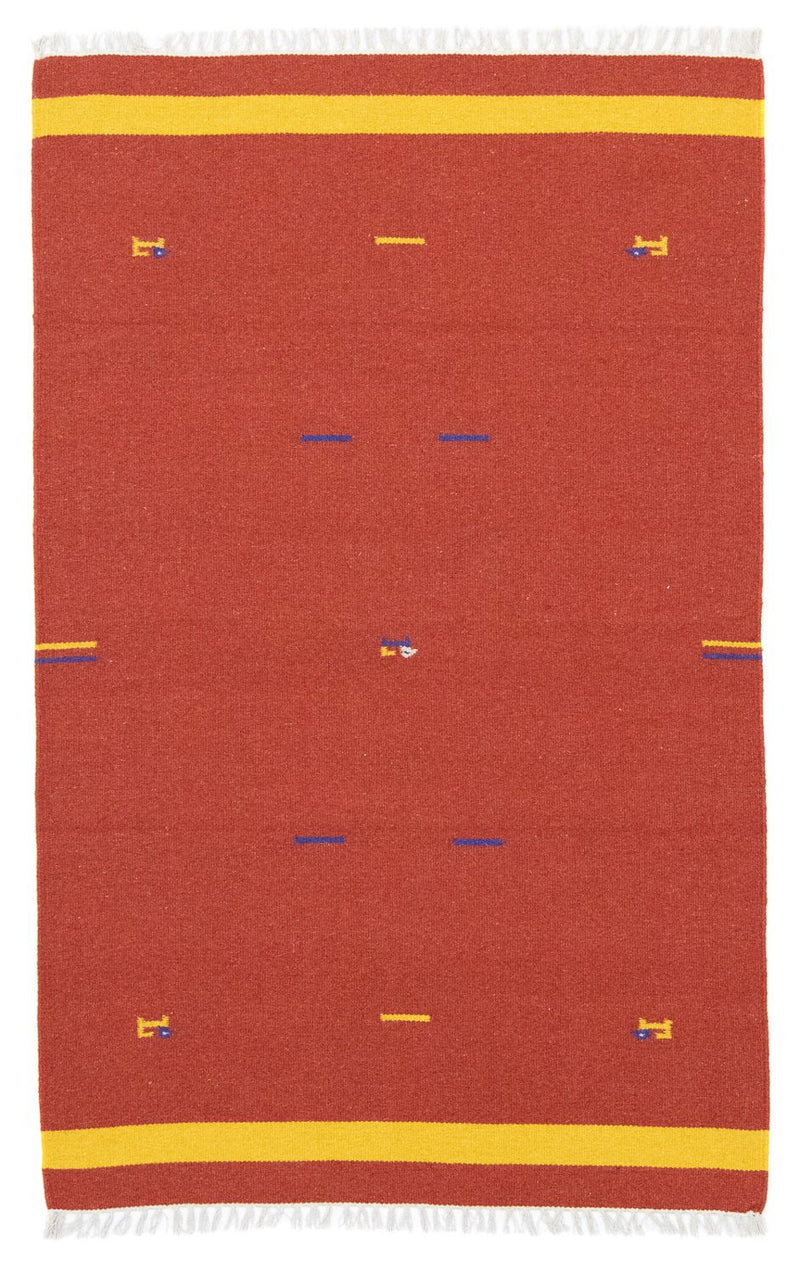Kelim-tæppe - Trendy - 180 x 120 cm - rød
