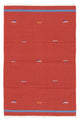 Moderne kilim Tæppe 180x120cm - Uldtæppe