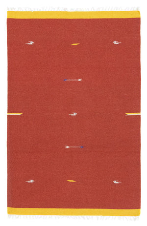 Kelim-tæppe - Trendy - 180 x 120 cm - rød