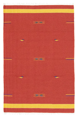 Kelim-tæppe - Trendy - 180 x 120 cm - rød