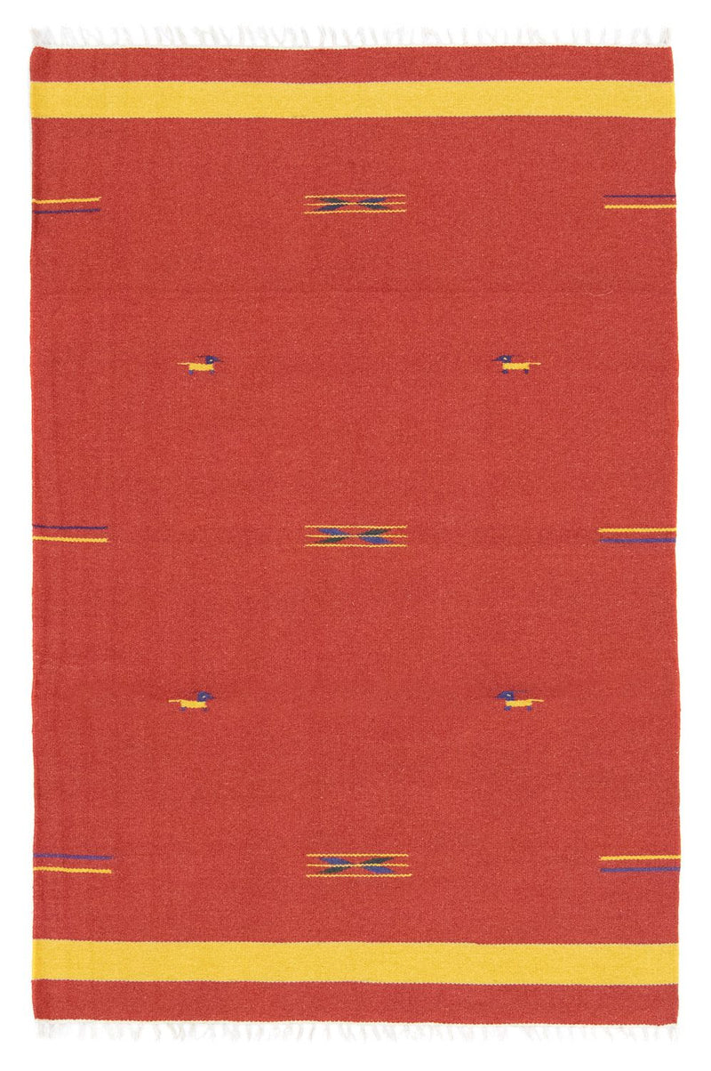 Kelim-tæppe - Trendy - 180 x 120 cm - rød