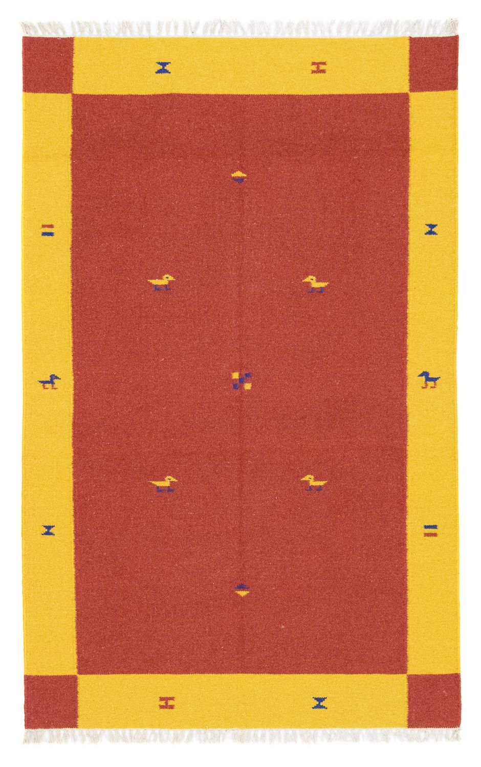 Kelim-tæppe - Trendy - 180 x 120 cm - rød