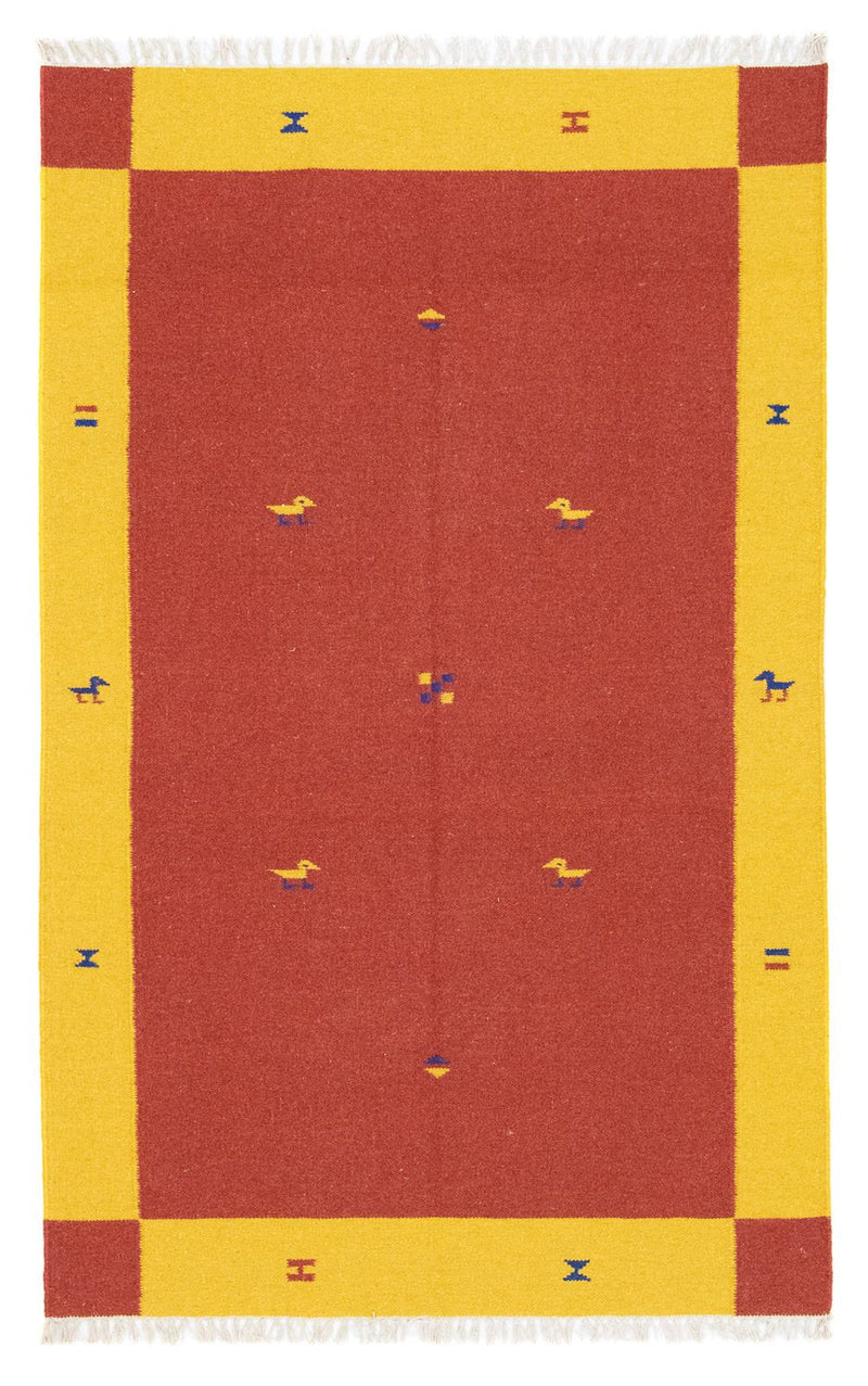 Kelim-tæppe - Trendy - 180 x 120 cm - rød