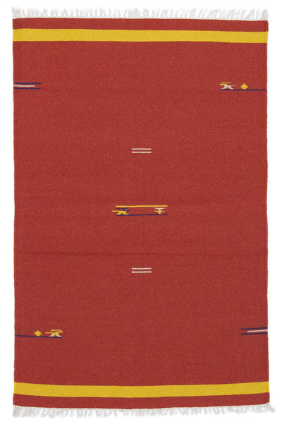 Moderne kilim Tæppe 120x180cm - Uldtæppe