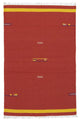 Moderne kilim Tæppe 180x120cm - Uldtæppe