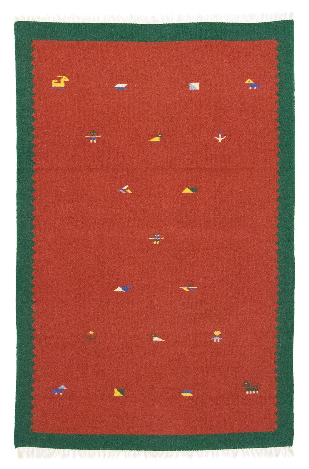 Kelim-tæppe - Trendy - 180 x 120 cm - rød
