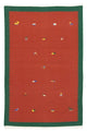 Moderne kilim Tæppe 180x120cm - Uldtæppe