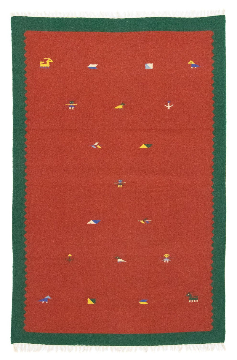 Kelim-tæppe - Trendy - 180 x 120 cm - rød