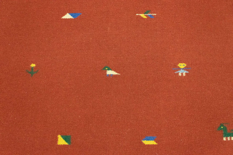 Kelim-tæppe - Trendy - 180 x 120 cm - rød