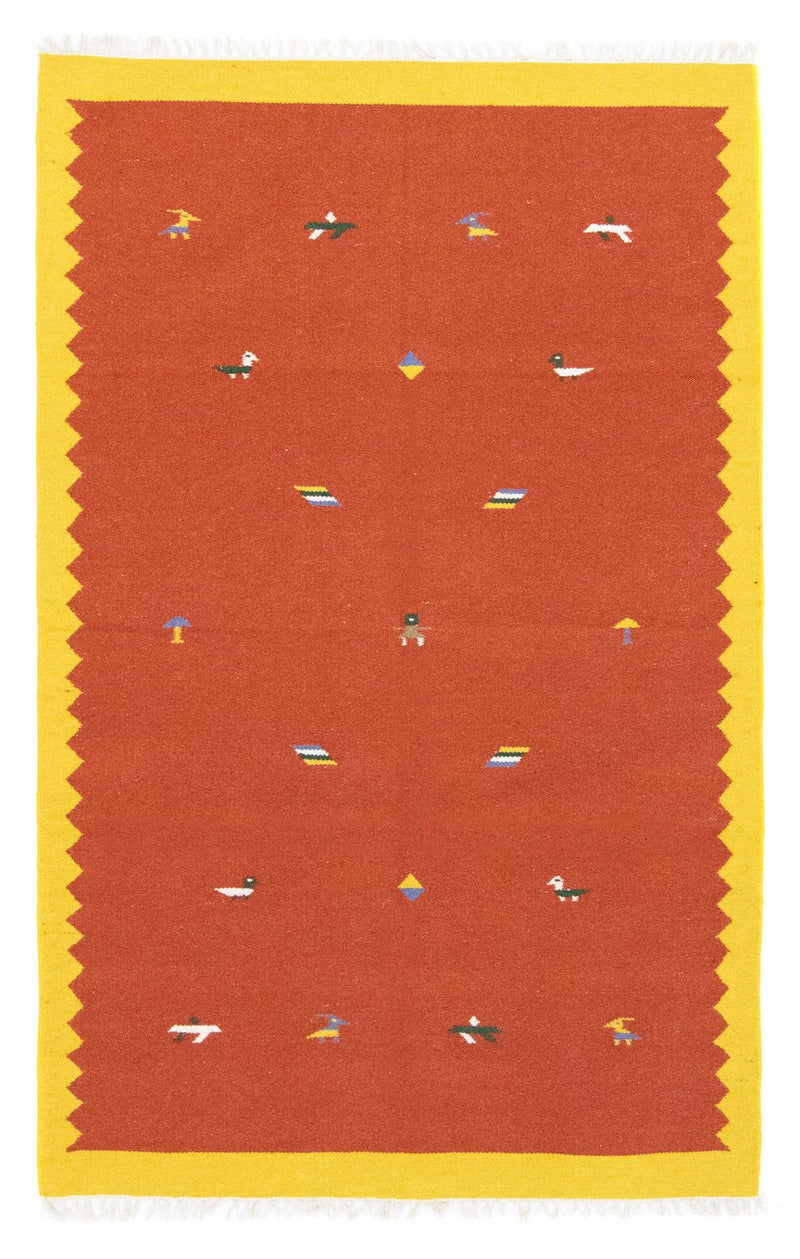 Kelim-tæppe - Trendy - 180 x 120 cm - orange