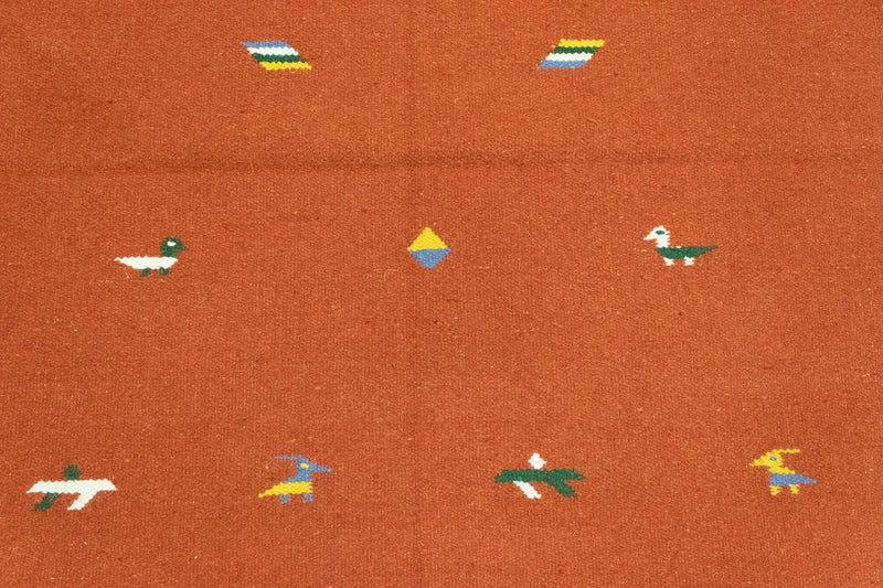 Kelim-tæppe - Trendy - 180 x 120 cm - orange