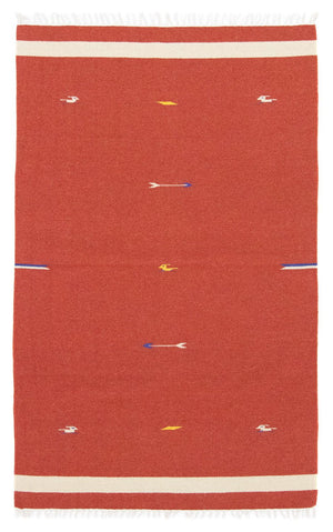 Kelim-tæppe - Trendy - 180 x 120 cm - rød